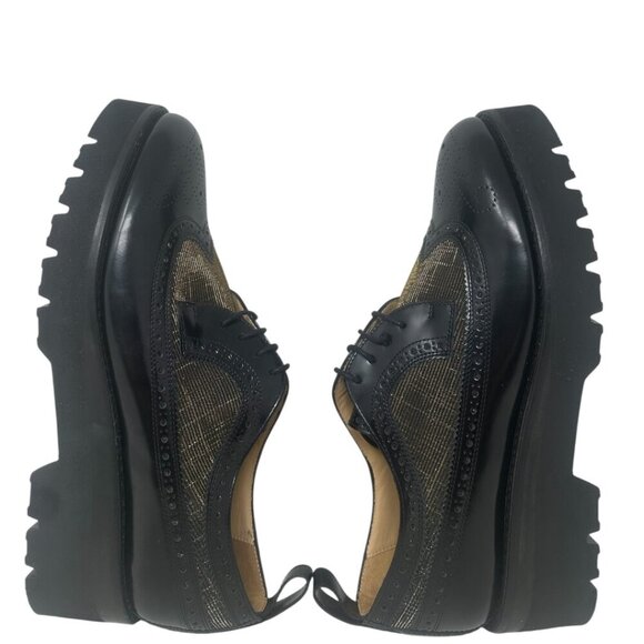 The Office of Angela Scott Miss Lucy Derby Black Wingtip Platform Oxford 13 - Picture 7 of 16